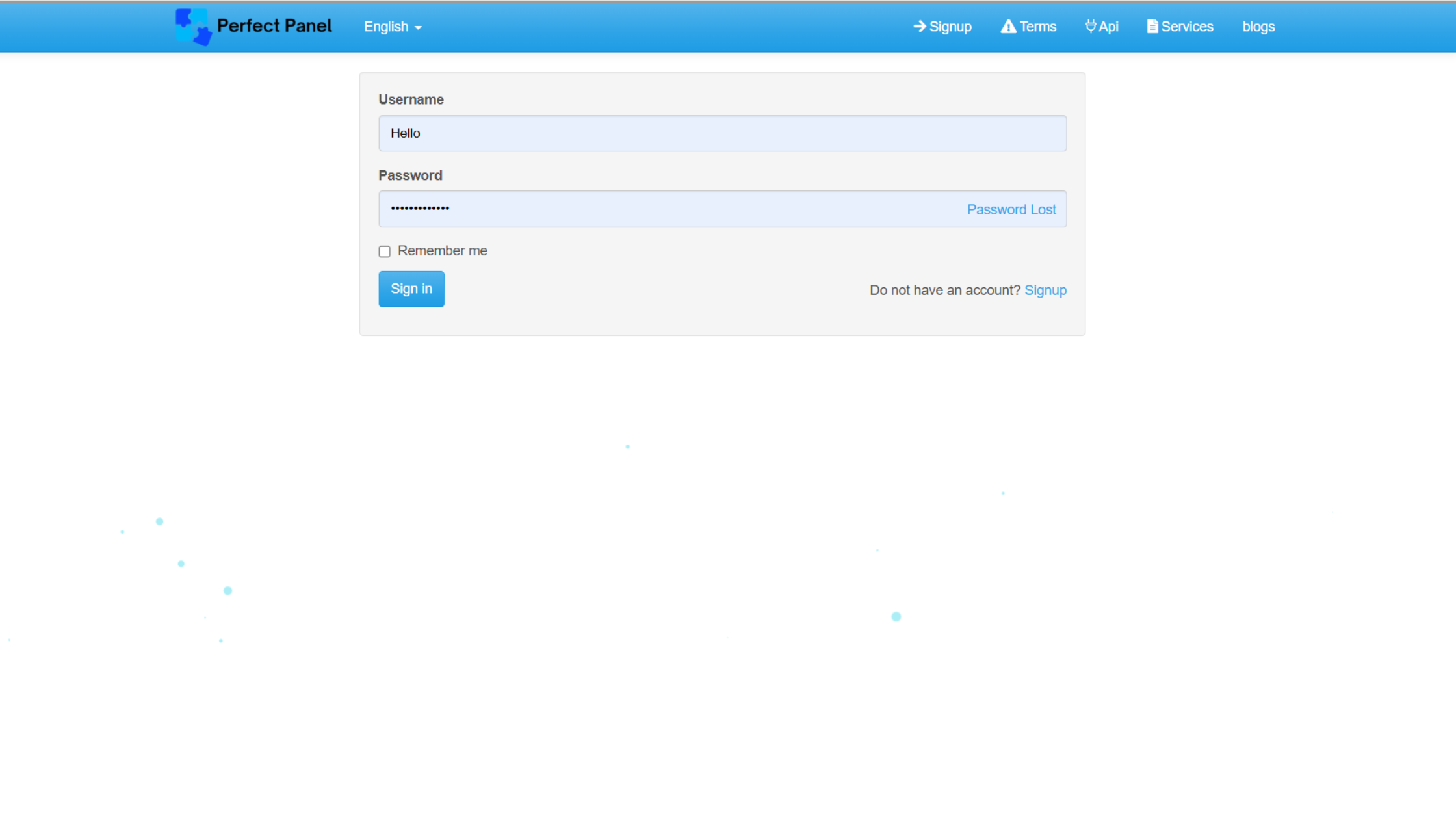 Bootstrap - Perfect Panel Complete Website